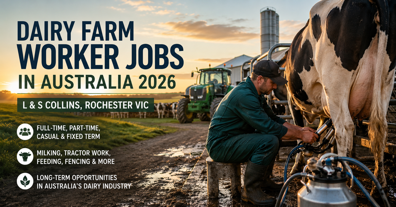 Dairy Farm Worker Jobs in Australia 2026